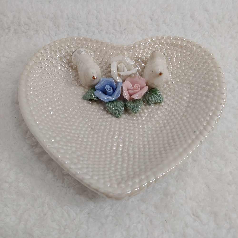 Ring Dish - Heart Shaped Wedding Ring Dish
